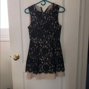 black lace dress